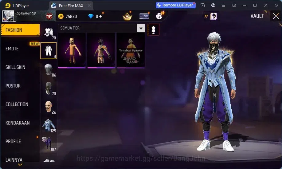Free Fire Accounts Indonesia | M1887 Evo Lv.4, Thompson Cinder Coloss image 17
