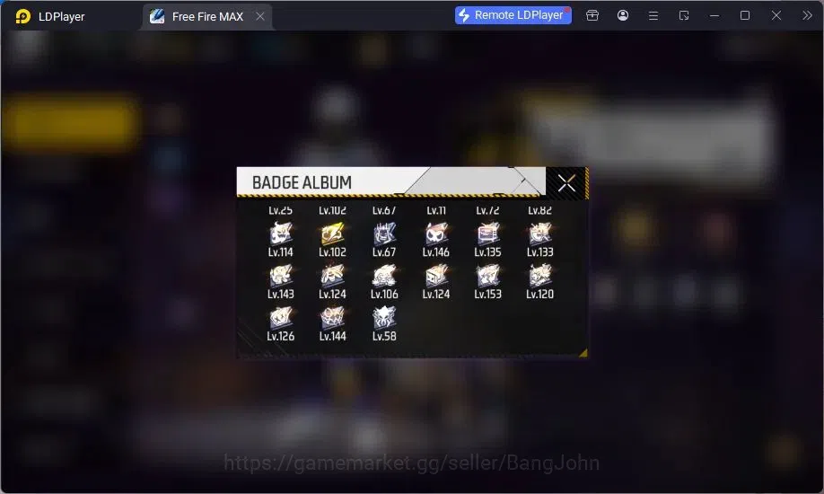 Free Fire Accounts Indonesia | M1887 Evo Lv.4, Thompson Cinder Coloss image 19