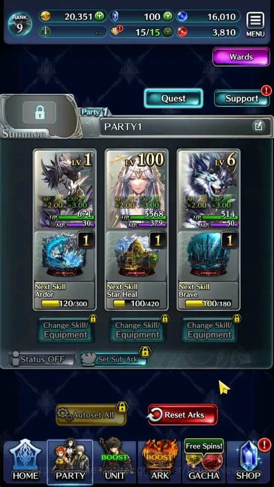 Last Cloudia Accounts Endgame GLOBAL|Rank 9|Top Tier Unit [Demon Lord Judecca-Samekh,Goddess Lilaha]|8 SSR Ark|Code 5