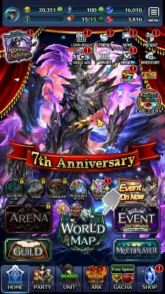 Last Cloudia Accounts Endgame GLOBAL|Rank 9|Top Tier Unit [Demon Lord Judecca-Samekh,Goddess Lilaha]|8 SSR Ark|Code 6