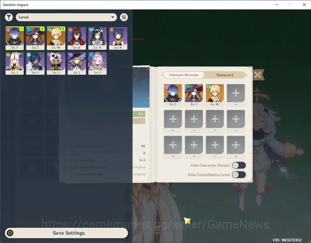Genshin Impact Accounts Starter Asia|AR 25|1 Limited (Flins) + Standard (Mona)|Fresh Story Quest & Explore Map|Reuni On|All 1