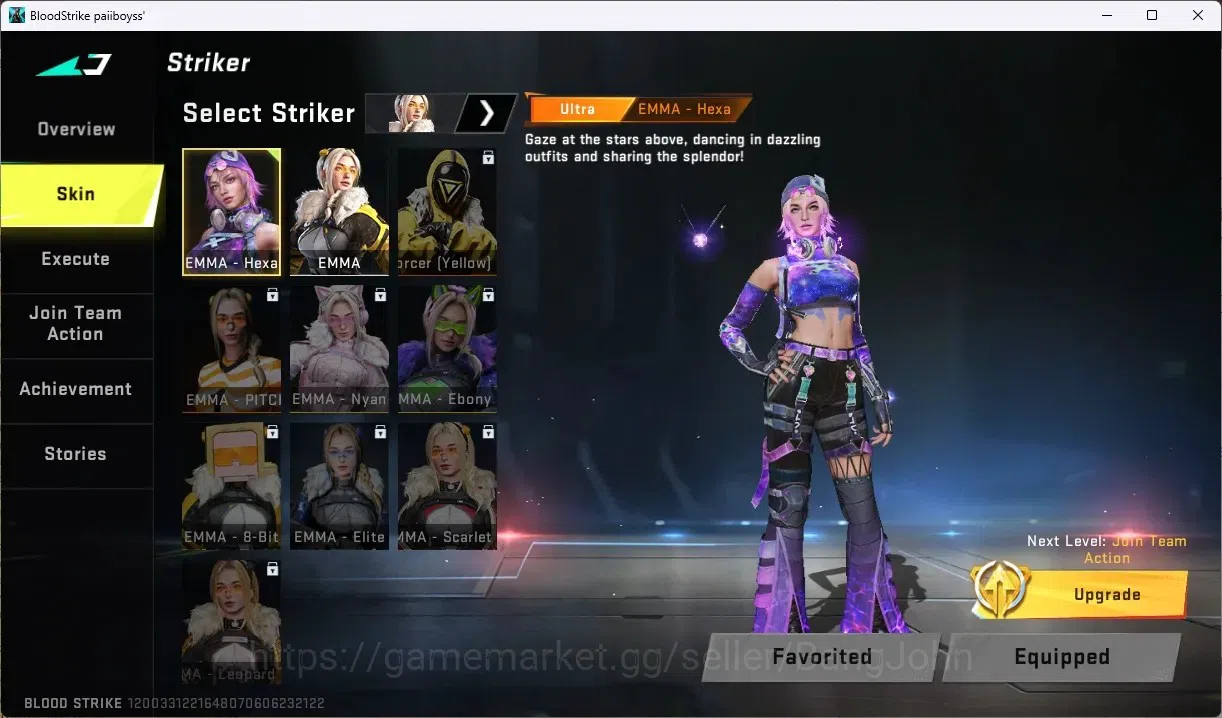 Blood Strike Accounts ASIA | 1 ULTRA STRIKER: EMMA-Hexa | 4 LEGENDARY GU image 7