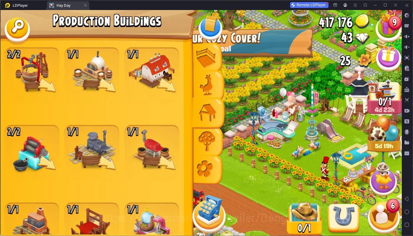 Hay Day Accounts Lvl 88|Silo Storage 1691/1850|Barn Storage 1833/22 image 4