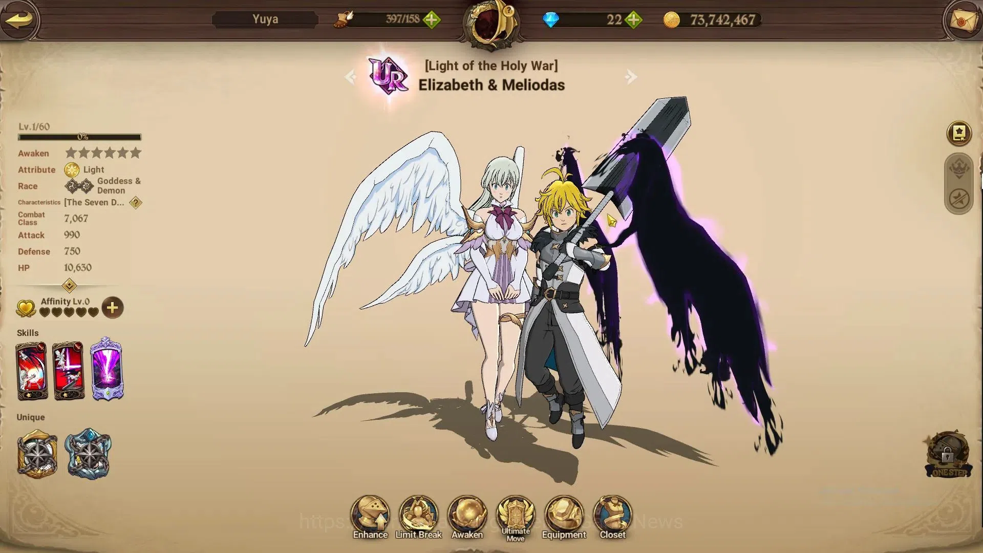 The Seven Deadly Sins: Grand Cross Accounts GLOBAL|1M CC|22 DM+20 LS|2 LR+5 UR|HelBram,Elizabe image 16