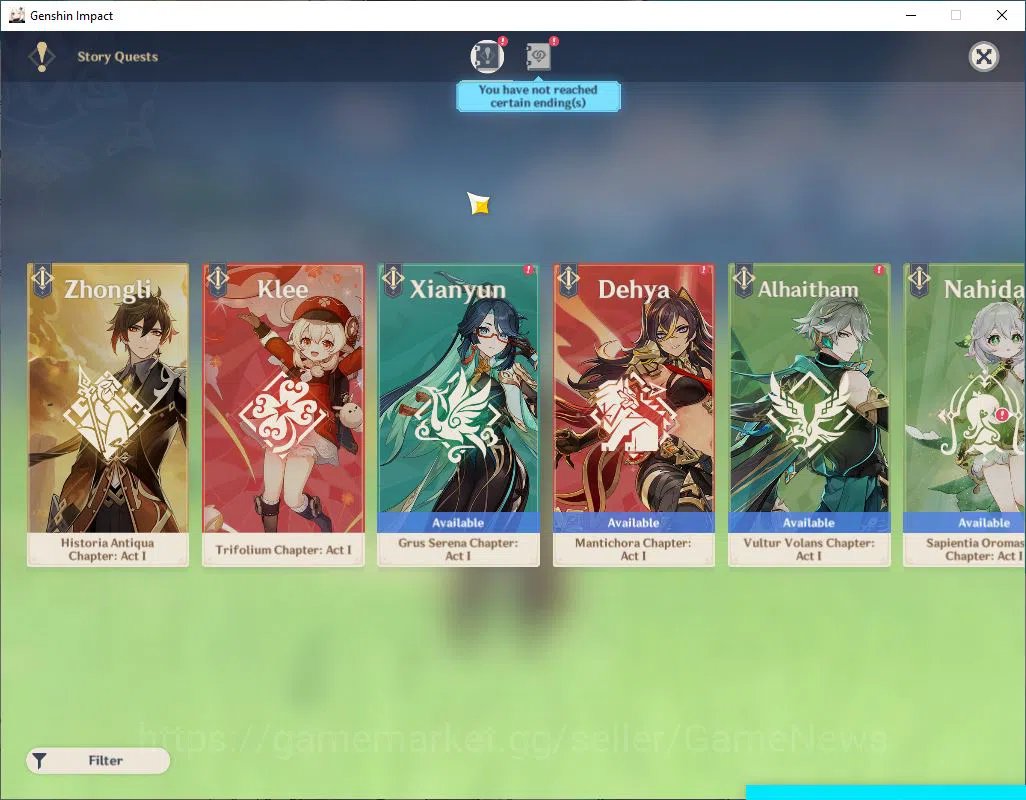 Genshin Impact Accounts Mid Game ASIA|AR 50|3 Limited + 2(*5Weapon)|Zhongli C4 Sign,Columbina,Neuvillette|Mc Male|Fate 8 11