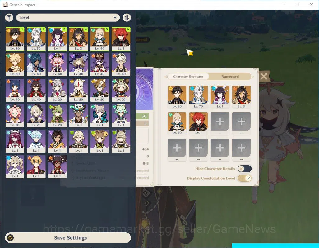 Genshin Impact Accounts Mid Game ASIA|AR 50|3 Limited + 2(*5Weapon)|Zhongli C4 Sign,Columbina,Neuvillette|Mc Male|Fate 8 2