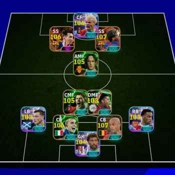 eFootball Accounts Legends & Iconic Players Kolektif 3247+  Yamal x Hugo Ekitike x Messi x Totti x Kompany x Cannavaro x