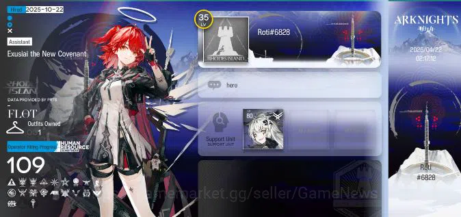 Arknights Accounts Lv 35|109 Operators + 1 Outfits|3 Limited|Exusiai  image 2