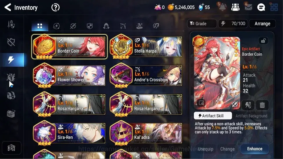 Epic Seven Accounts Global|UnVerif|2 ML(Solitaria of the Snow,Rhianna& image 17