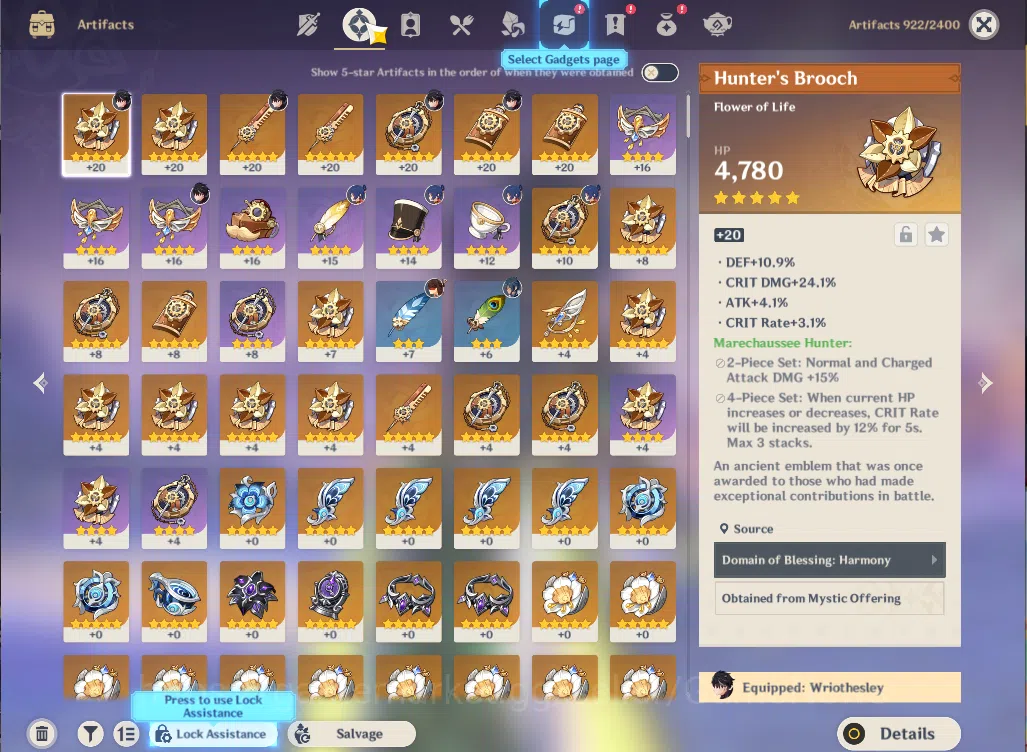 Genshin Impact Accounts ASIA|AR50|2Limited+20(*4Character)|WriotheslyC2,Ne image 12