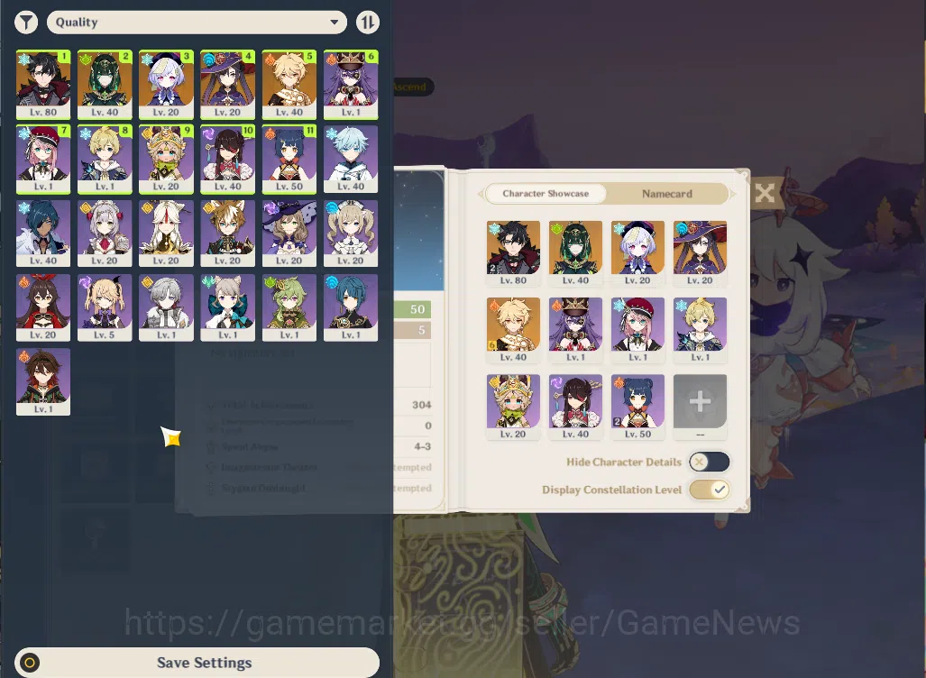 Genshin Impact Accounts ASIA|AR50|2Limited+20(*4Character)|WriotheslyC2,Ne image 16