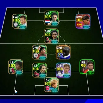 eFootball Accounts Legends & Iconic Players Android|Big Time Claude Makelele|12 Epic Marco van Basten,Donadoni,Baresi,Oliver