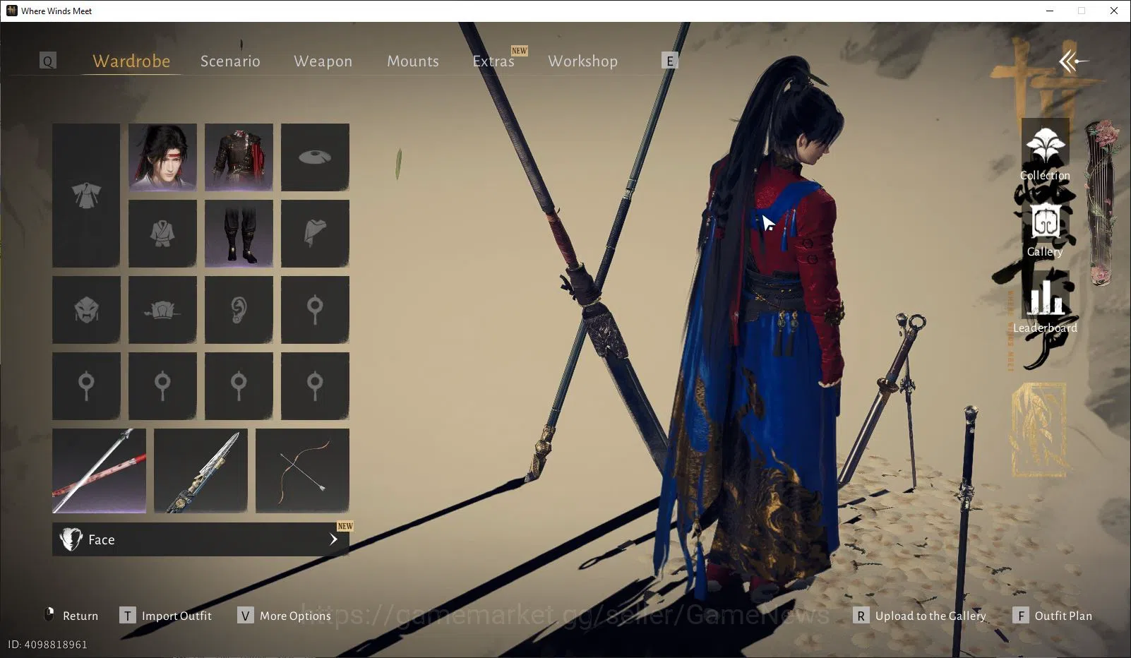 Where Winds Meet Accounts GLOBAL|Lv 89|GS 25k|1 Harmonic Core+7k Elegance+7  image 12