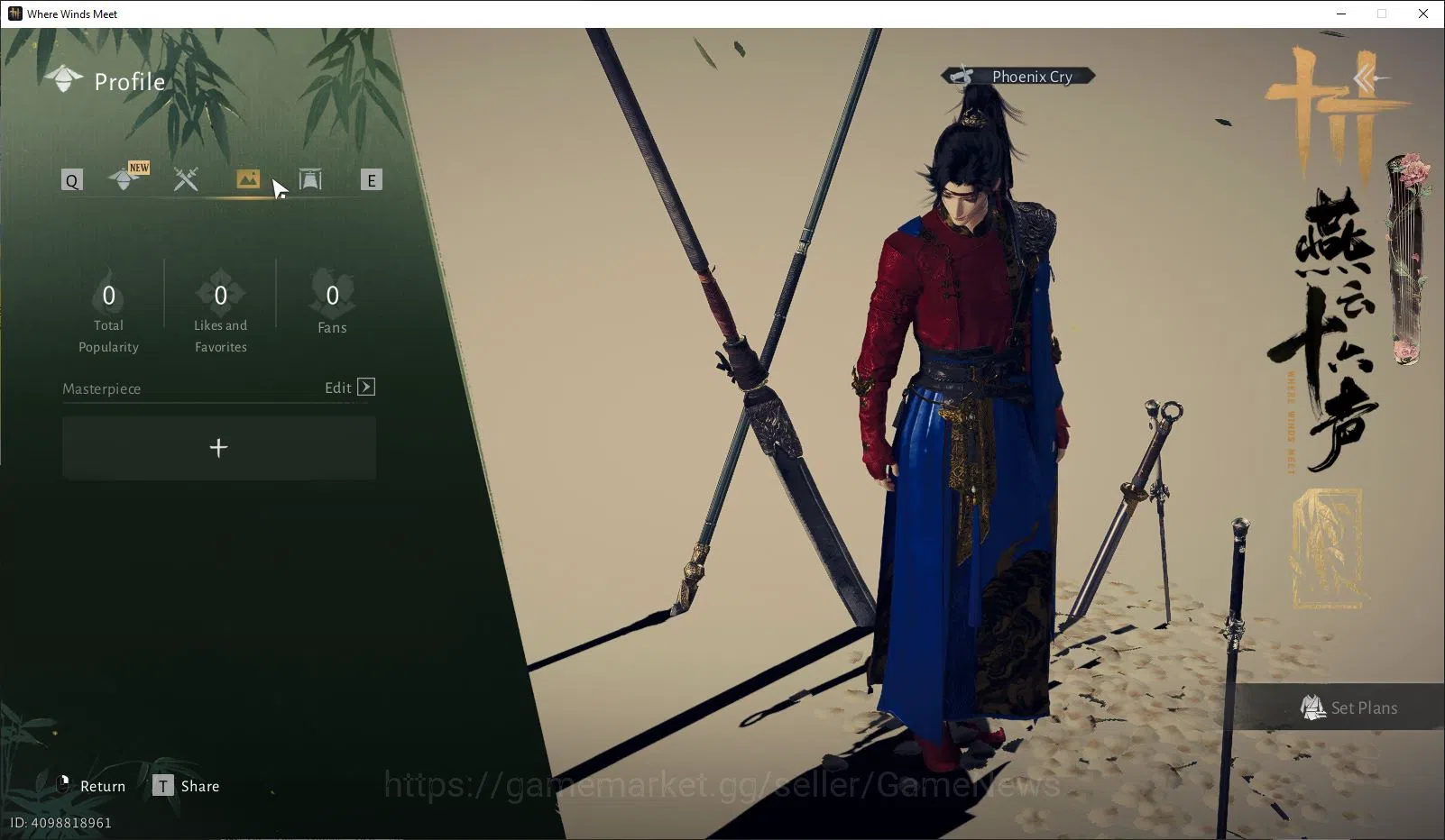 Where Winds Meet Accounts GLOBAL|Lv 89|GS 25k|1 Harmonic Core+7k Elegance+7  image 3