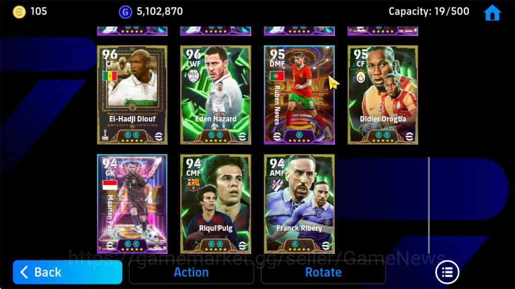 eFootball Accounts Starter Mobile|Dean Huijsen (Visionary Pass),Matheus Cunha(Blitz Curler),Frank Rijkaard(Visionary 7