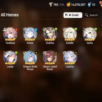 Epic Seven Accounts Starter Global Unverif|Fresh Starter|3 ML(Lisette,DB Senya,DJ Basar)+6*5 RGB|PoH+Bless ON|MoR 9|MM