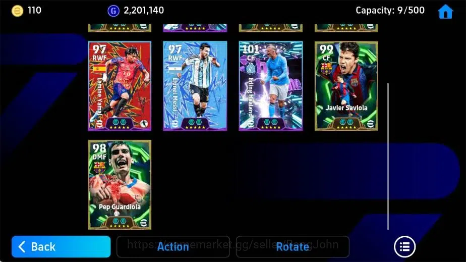 eFootball Accounts Mobile|PW 3152|Pep Guardiola Epic,Javier Savlola E image 4