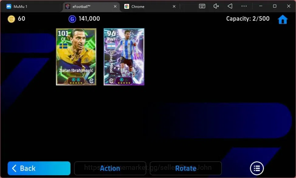 eFootball Accounts Android|PW 2998 | Zlatan Ibrahimovic Epic,Lionel M image 1
