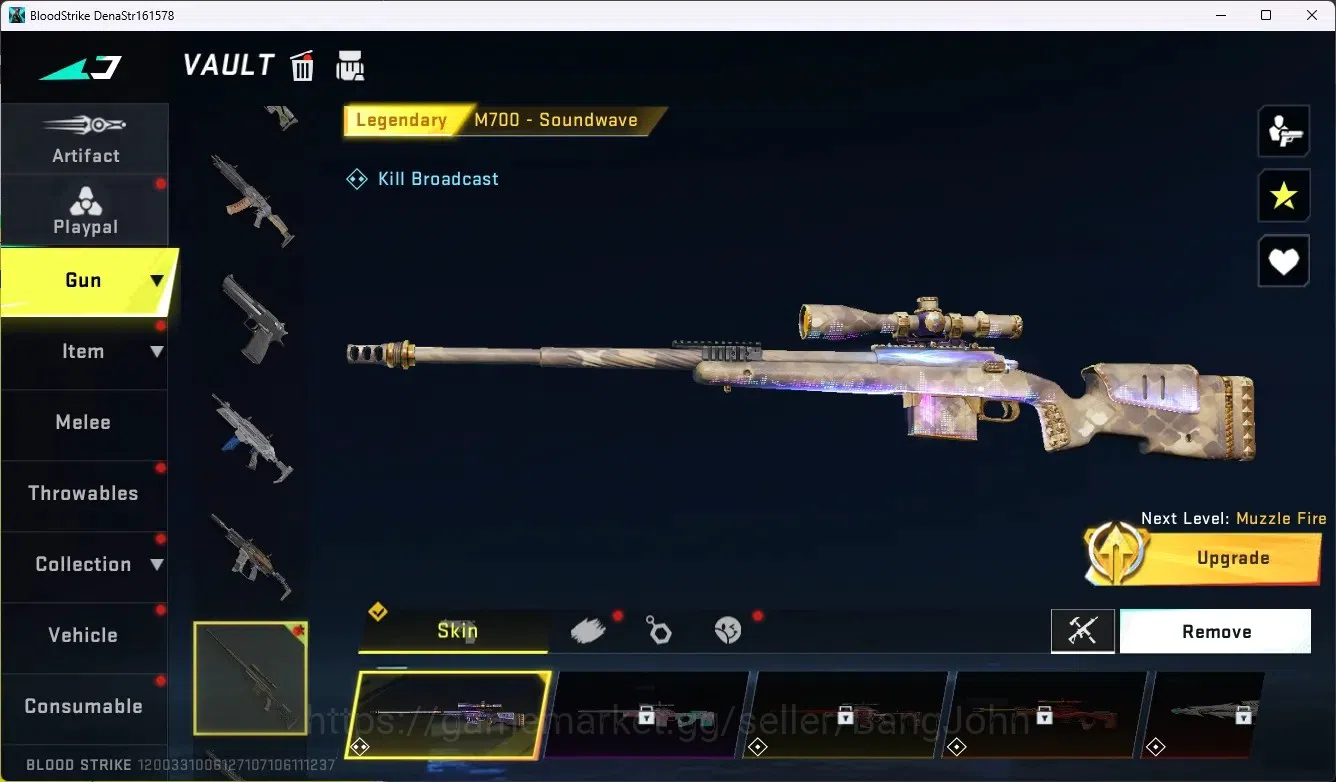 Blood Strike Accounts ASIA|Collab Gun MCX - EVA-00|3 Legend Gun|Collab E image 4