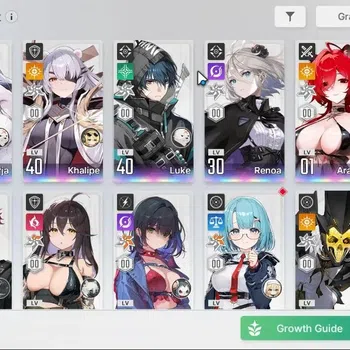 Chaos Zero Nightmare Accounts GLOBAL Lv 33|6 SSR[Arabella,Chizuru,Narja,Khalipe,Renoa,Luke]|10 SR(Tressa