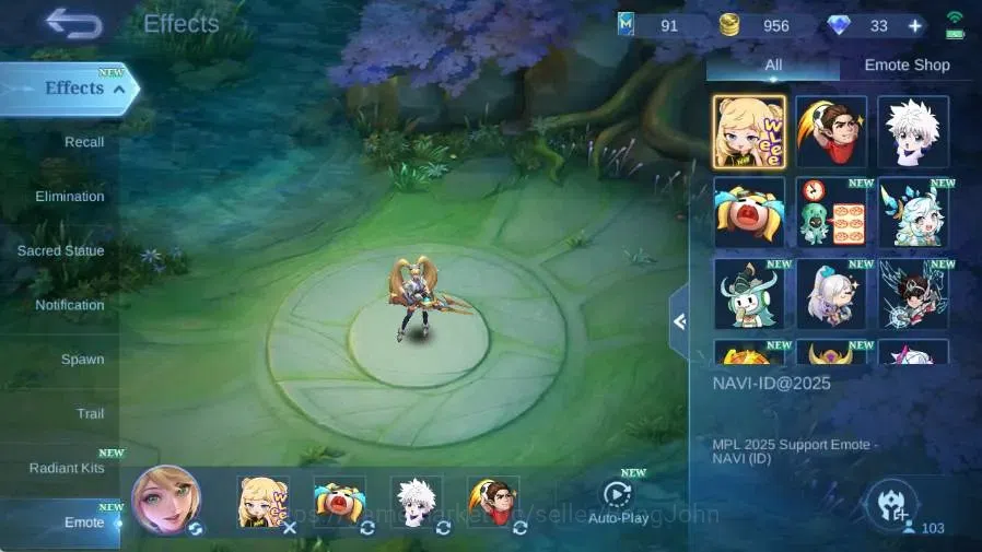 Mobile Legends: Bang Bang Accounts Global|Hero 103|Skin 256|Renowned|Sanrio Claude+Fl image 17