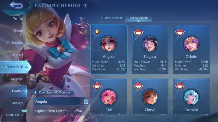 Mobile Legends: Bang Bang Accounts Global|Hero 103|Skin 256|Renowned|Sanrio Claude+Fl image 4