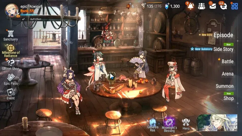 Epic Seven Accounts Starter GLOBAL Unverif|New Era|11 ML(BArunka,LOTScales,NM Luna,Etc)+P Byblis,TA Coli,Etc|PoH ON|1K 1