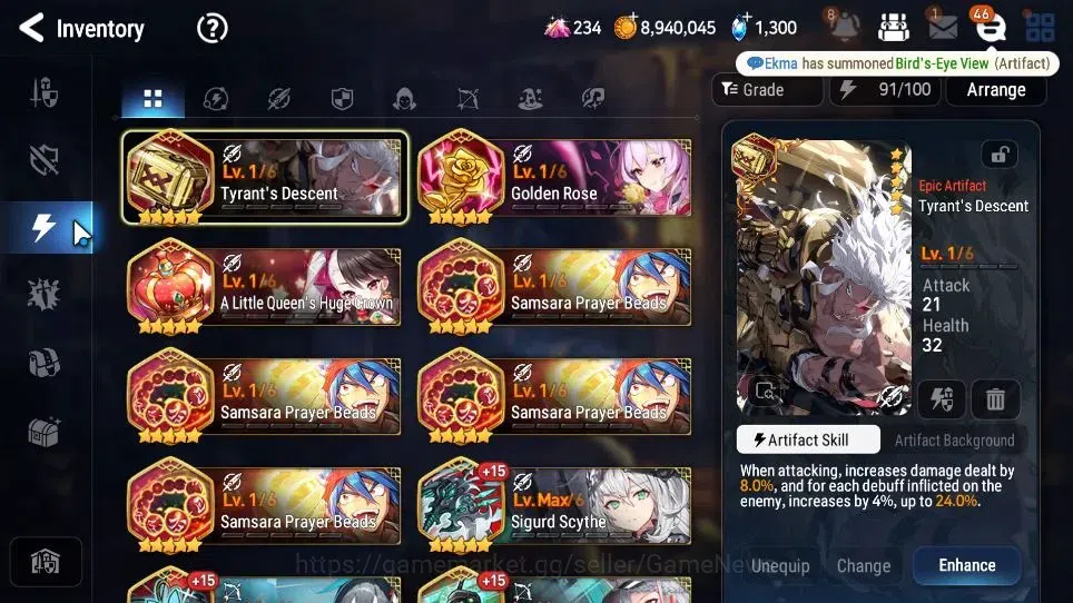 Epic Seven Accounts Starter GLOBAL Unverif|New Era|11 ML(BArunka,LOTScales,NM Luna,Etc)+P Byblis,TA Coli,Etc|PoH ON|1K 12