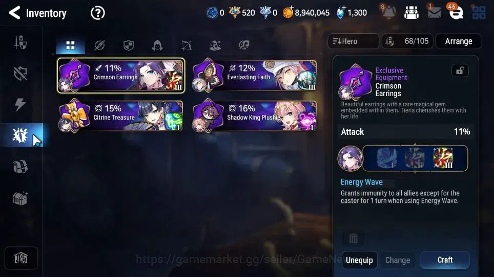 Epic Seven Accounts Starter GLOBAL Unverif|New Era|11 ML(BArunka,LOTScales,NM Luna,Etc)+P Byblis,TA Coli,Etc|PoH ON|1K 13