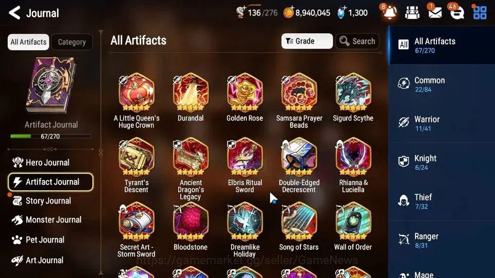 Epic Seven Accounts Starter GLOBAL Unverif|New Era|11 ML(BArunka,LOTScales,NM Luna,Etc)+P Byblis,TA Coli,Etc|PoH ON|1K 8