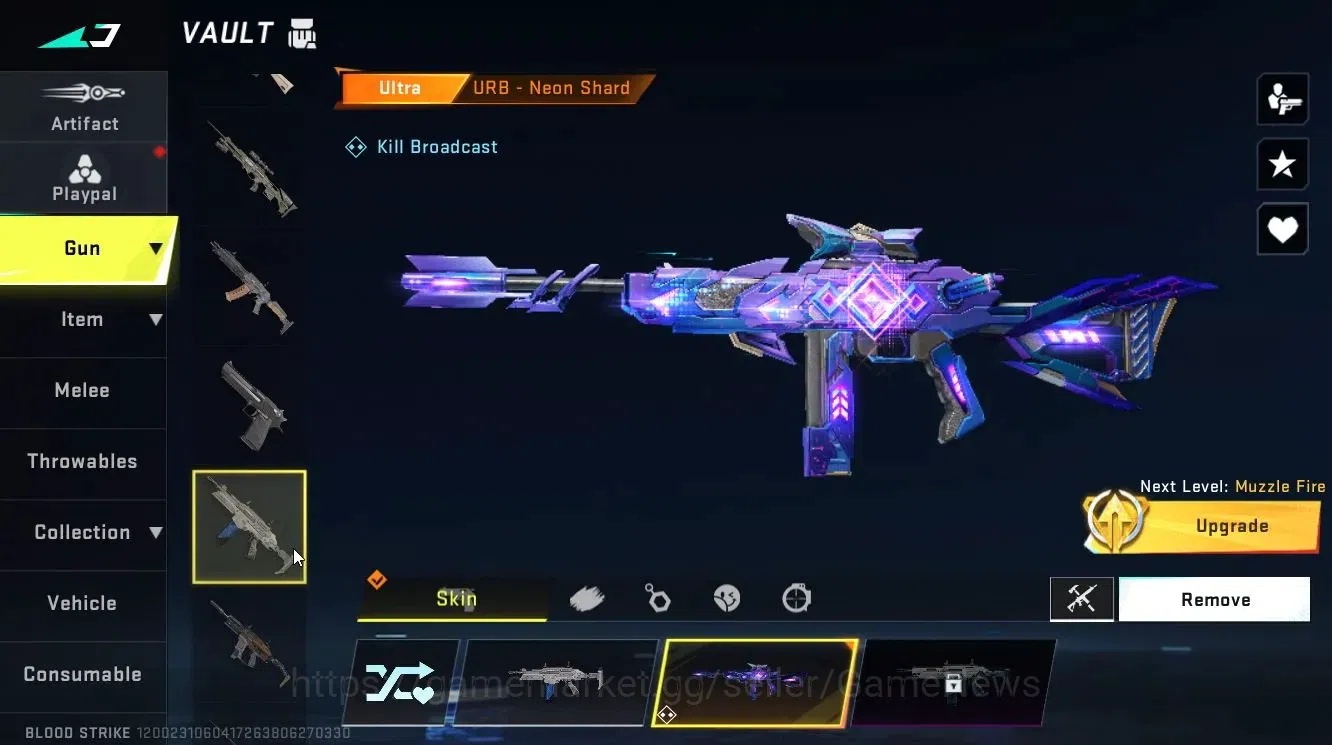 Blood Strike Accounts ASIA|ETERNAL AUG-Empyrean Lv3|ULTRA MELEE -Talon K image 9