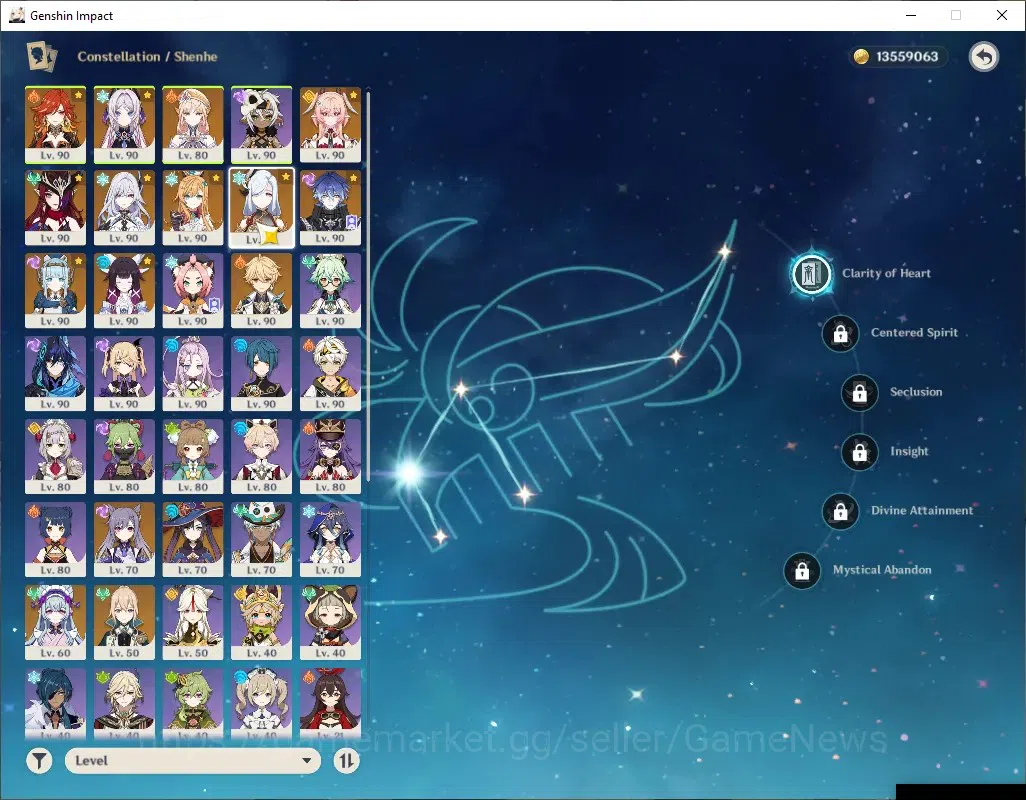 Genshin Impact Accounts ASIA|AR 59|USN Unset|PremTeam Mavu,Skirk,Flins|11 image 15