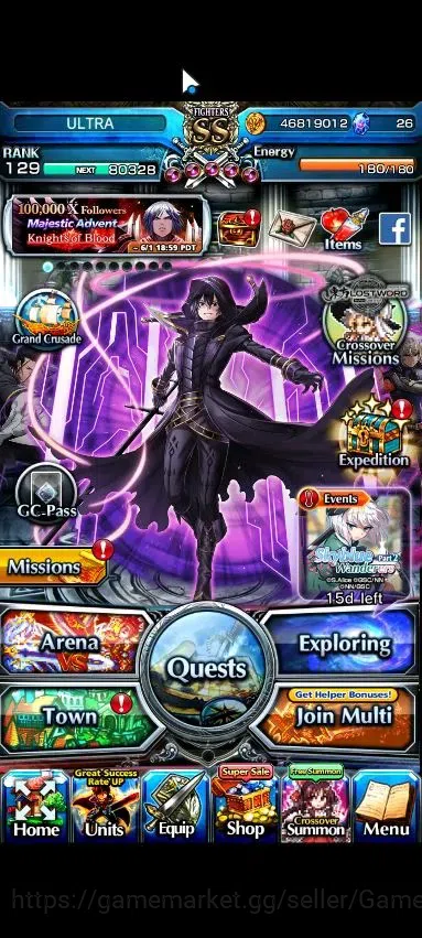 Grand Summoners Accounts Global|Rank 129|26 Ascend+12 TW|[Roy,S Miyu,Emiya, image 1