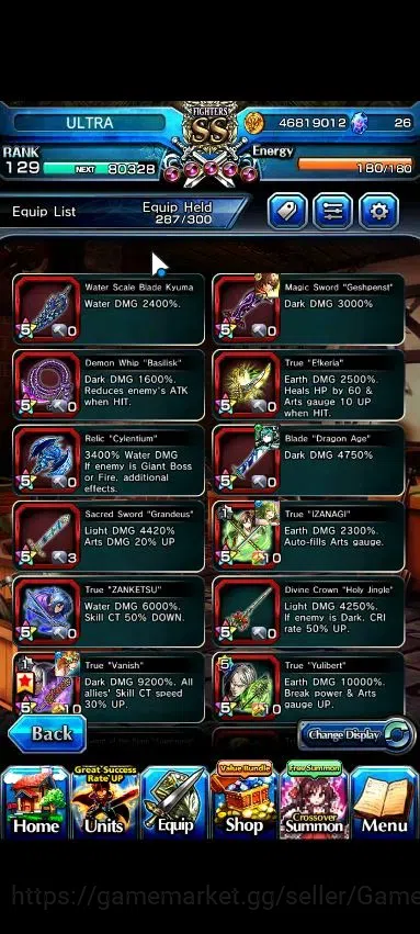 Grand Summoners Accounts Global|Rank 129|26 Ascend+12 TW|[Roy,S Miyu,Emiya, image 11