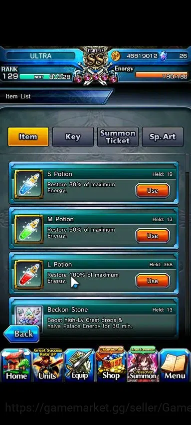 Grand Summoners Accounts Global|Rank 129|26 Ascend+12 TW|[Roy,S Miyu,Emiya, image 2