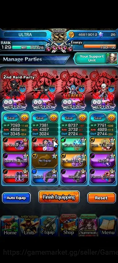 Grand Summoners Accounts Global|Rank 129|26 Ascend+12 TW|[Roy,S Miyu,Emiya, image 3