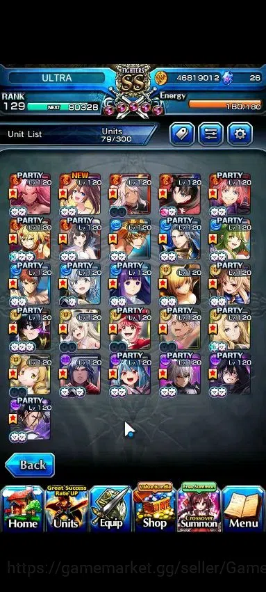 Grand Summoners Accounts Global|Rank 129|26 Ascend+12 TW|[Roy,S Miyu,Emiya, image 4