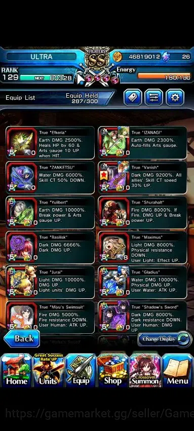 Grand Summoners Accounts Global|Rank 129|26 Ascend+12 TW|[Roy,S Miyu,Emiya, image 5