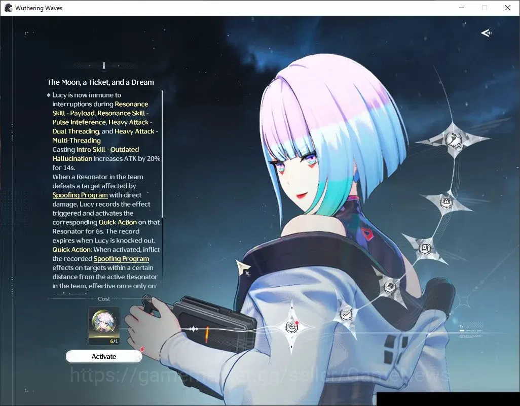 Wuthering Waves Accounts Starter EU |UL 49|3 Limited|Lucy RC 6,Rebecca,Lucilla)+Sign |DB Lv 30|Male MC|Log Kuro|Take 3