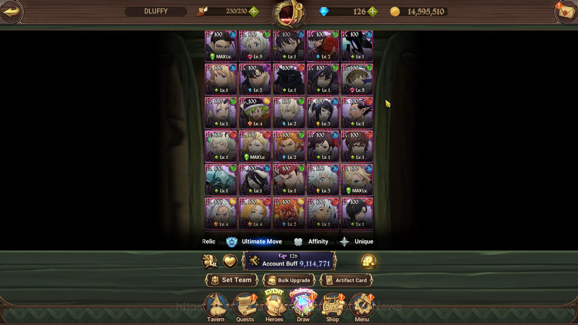 The Seven Deadly Sins: Grand Cross Accounts Whale Asia|9M CC|EndGame|11 LR+11 UR+Many Collab|Queen Diane 6/6,Princess 5