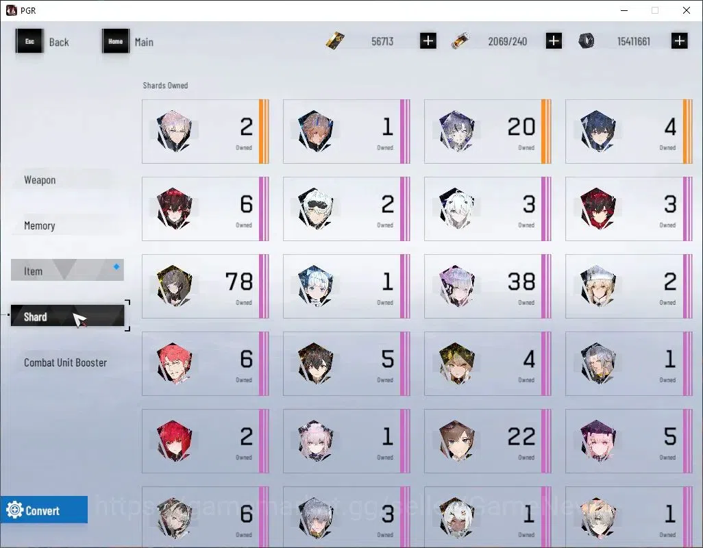 Punishing: Gray Raven Accounts Asia|Lvl 88|56,7K BC+19,5K YC+11,2K BlueC|SSS Dayb image 9