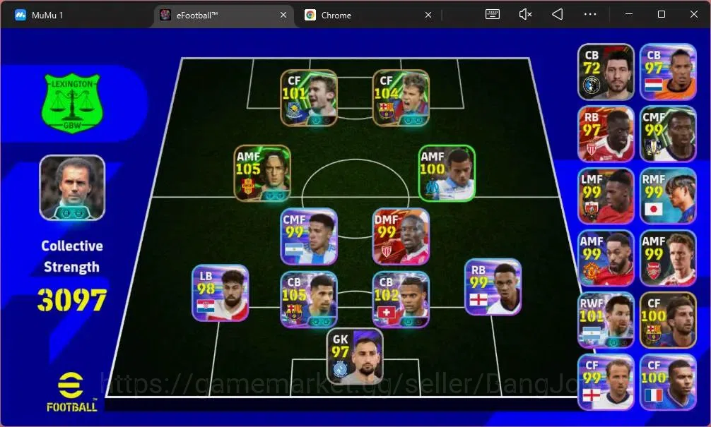 eFootball Accounts Android | PW 3097| Epic Saviola,Totti,Shevchenko,R image 2
