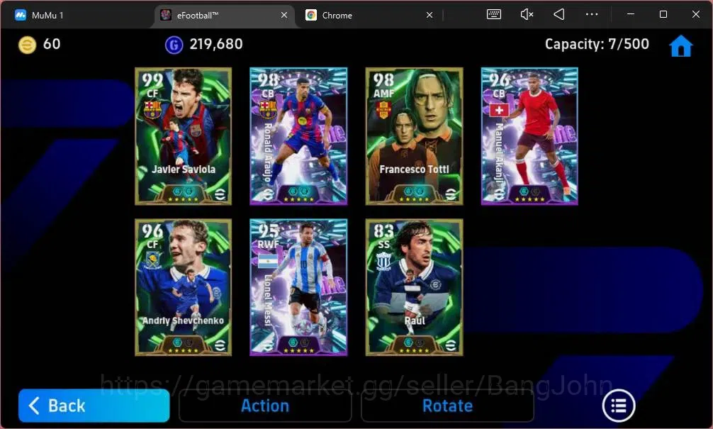 eFootball Accounts Android | PW 3097| Epic Saviola,Totti,Shevchenko,R image 3