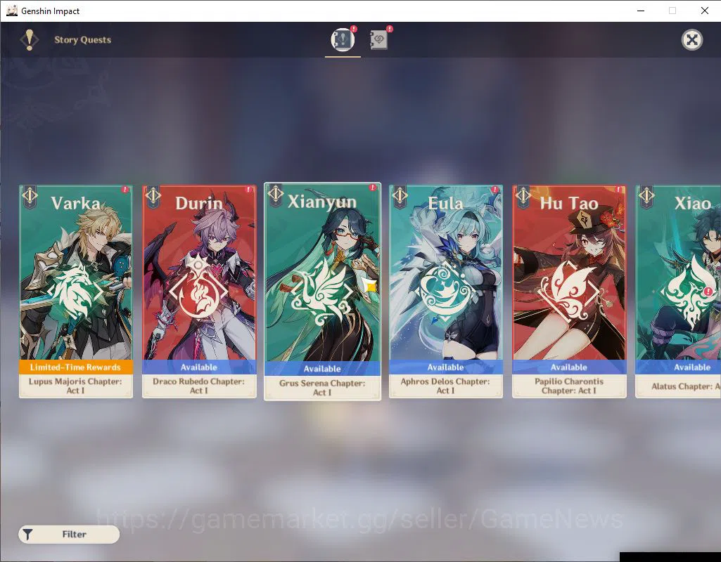 Genshin Impact Accounts Asia|AR 52 |4 Limited+3(*5WEP)|Neuvillate,Furina,Y image 11