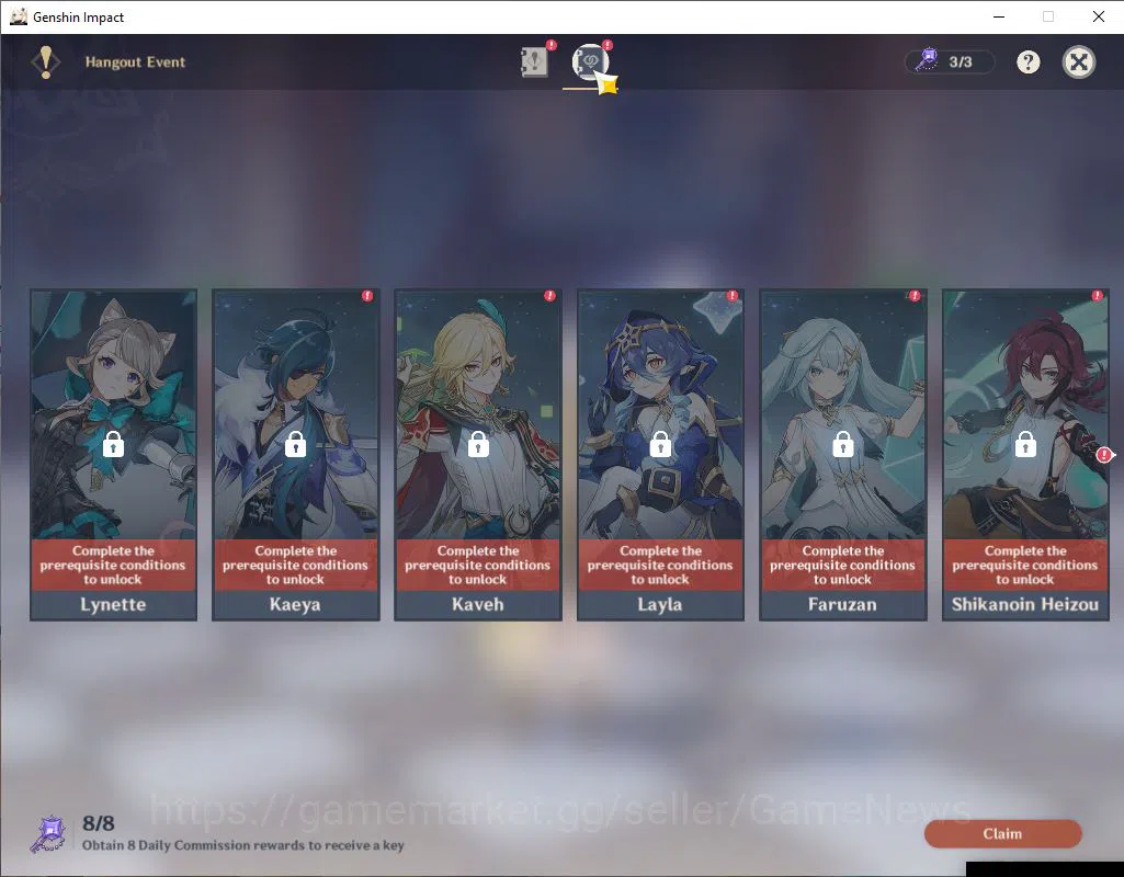 Genshin Impact Accounts Asia|AR 52 |4 Limited+3(*5WEP)|Neuvillate,Furina,Y image 12