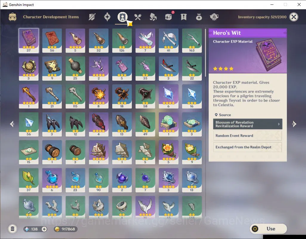 Genshin Impact Accounts Asia|AR 52 |4 Limited+3(*5WEP)|Neuvillate,Furina,Y image 6