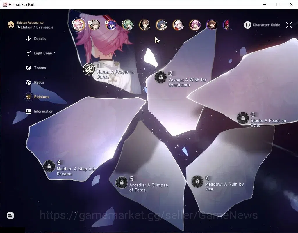 Honkai Star Rail Accounts Asia | TL 53 | 5 Limited |Evanescia E1 + Signature image 5