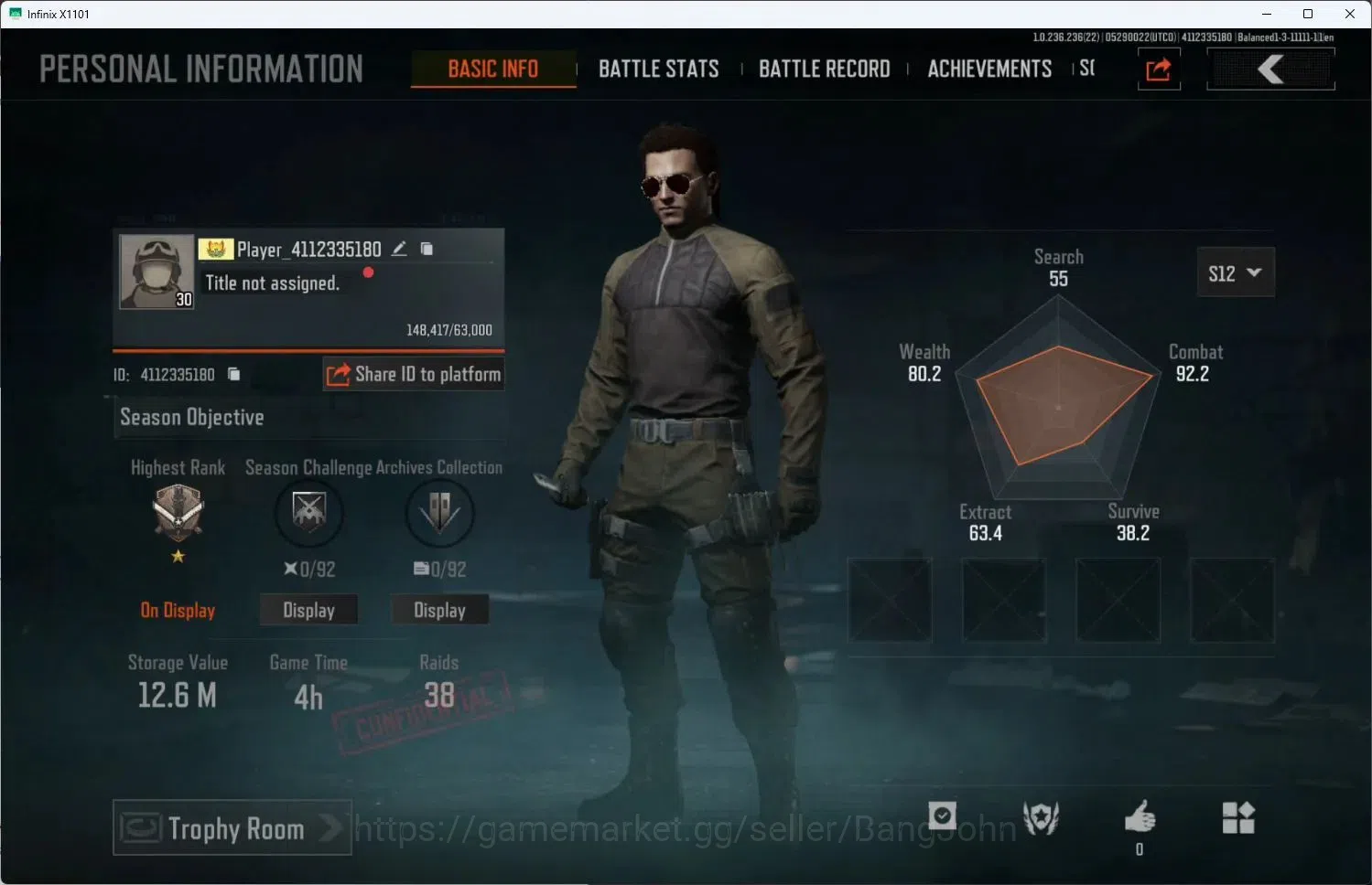 Arena Breakout Accounts High Value Mobile | LV 30 | SV 12.6 M | CV 4.0 M | GM AK-12, Forest MP5, Abomi. Vector 9, Speed SQB 1