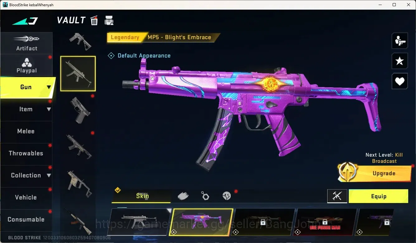 Blood Strike Accounts Others ASIA | Ultra Striker Zero - Nullifier|2 Legendary Gun|1 Name-Changing Card|Check SS BS1971B 2