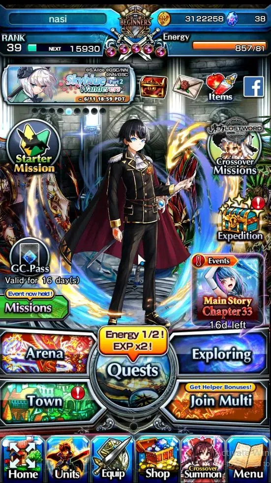 Grand Summoners Accounts Global|Rank 39|Starter|3 Ascend|[Young Inheritor I image 1